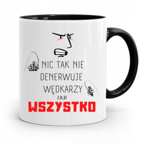 Kubek Czarny Dla Wędkarza Nic Tak Nie Denerwuje