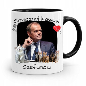 Kubek Czarny Donald Tusk Po Platforma Prezent