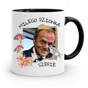 Kubek Czarny Donald Tusk Po Platforma Prezent