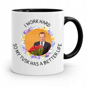 Kubek Czarny Donald Tusk Po Platforma Prezent