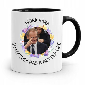 Kubek Czarny Donald Tusk Po Platforma Prezent