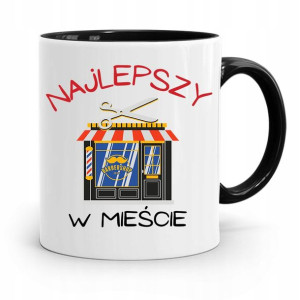 Kubek Czarny Fryzjera Najlepszy W Mieście Prezent