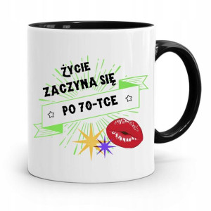 Kubek Czarny Idealny Prezent Na Urodziny 70 70te