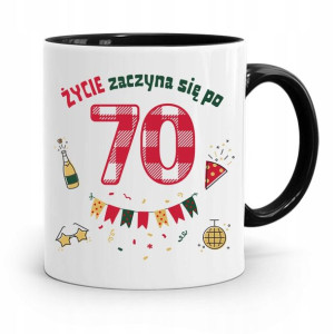 Kubek Czarny Idealny Prezent Na Urodziny 70 70te