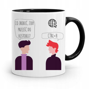 Kubek Czarny Informatyka Programisty Ctrl + H