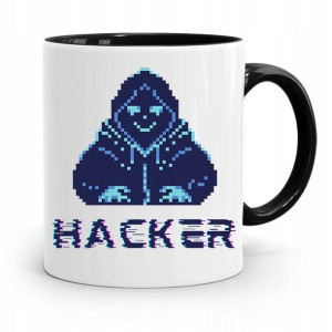 Kubek Czarny Informatyka Programisty Hacker