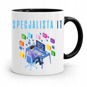 Kubek Czarny Informatyka Programisty Specjalista