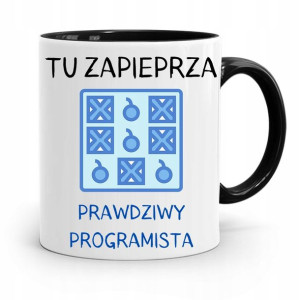 Kubek Czarny Informatyka Programisty Tu Zapieprza