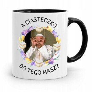 Kubek Czarny Jan Paweł Ii Papież A Ciasteczko ?