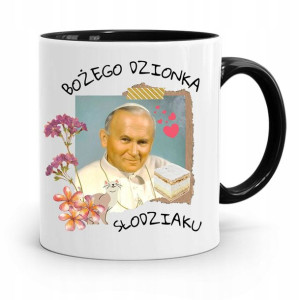 Kubek Czarny Jan Paweł Ii Papież Bożego Dzionka
