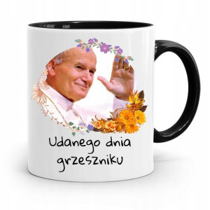 Kubek Czarny Jan Paweł Ii Papież Papaj Grzeszniku