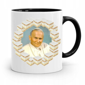 Kubek Czarny Papież Papaj Jan Paweł Ii Prezent