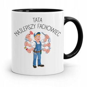 Kubek Czarny Na Dzień Ojca Najlepszy Fachowiec