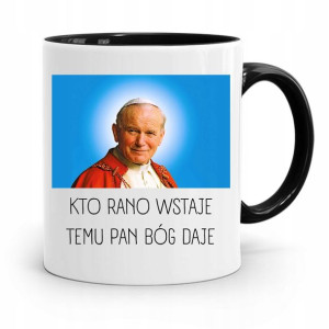 Kubek Czarny Papież Papaj Jan Paweł Ii Prezent