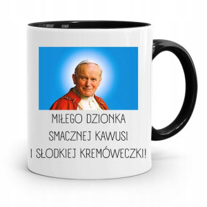 Kubek Czarny Papież Papaj Jan Paweł Ii Prezent