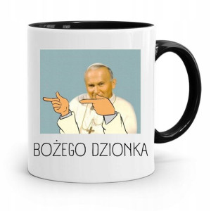 Kubek Czarny Papież Papaj Jan Paweł Ii Prezent