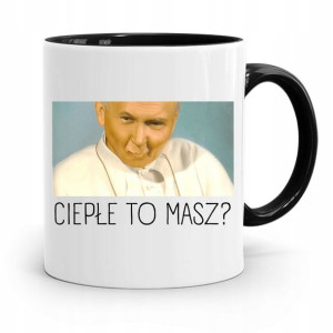 Kubek Czarny Papież Papaj Jan Paweł Ii Prezent