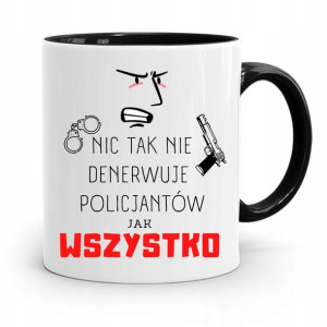 Kubek Czarny Policjanta Którego Wszystko Denerwuje