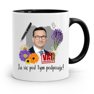 Kubek Czarny Politycy Premier Mateusz Morawiecki