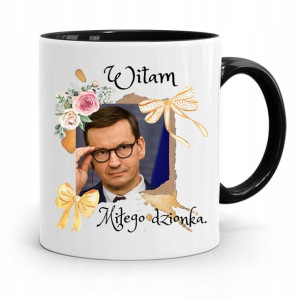 Kubek Czarny Politycy Premier Mateusz Morawiecki