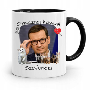 Kubek Czarny Politycy Premier Mateusz Morawiecki
