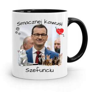 Kubek Czarny Politycy Premier Mateusz Morawiecki