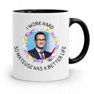 Kubek Czarny Politycy Premier Mateusz Morawiecki