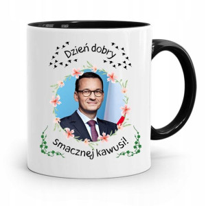 Kubek Czarny Politycy Premier Mateusz Morawiecki