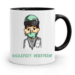 Kubek Czarny Prezent Dentysty Najlepszy Dentysta
