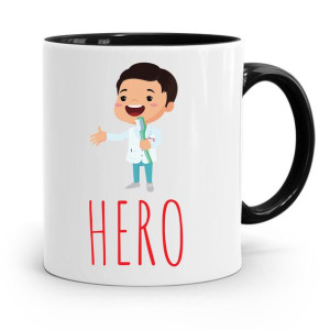 Kubek Czarny Prezent Dentysty Stomatologa Hero