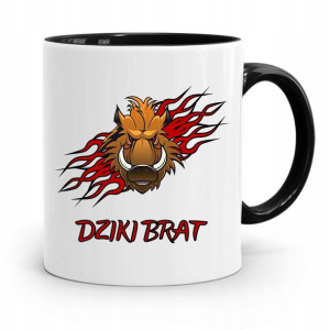 Kubek Czarny Prezent Dla Brata Dziki Brat!
