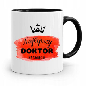 Kubek Czarny Prezent Dla Doktora Najlepszy Doktor
