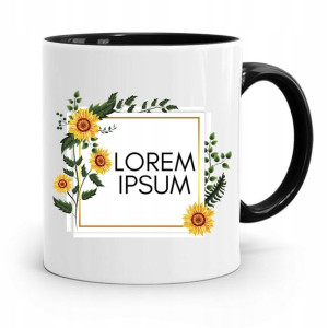 Kubek Czarny Prezent Dla Grafika Lorem Ipsum