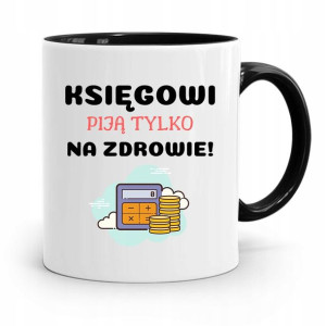 Kubek Czarny Prezent Dla Księgowej Księgowego