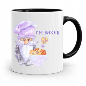 Kubek Czarny Prezent Dla Piekarza I'm Baker
