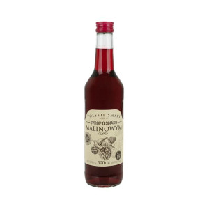 Syrop o smaku malinowym 500 ML. Polskie Smaki