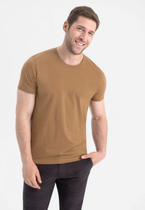 Koszulka Męska Bawełniana Basic Gładka Volcano T-basic 4xl