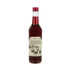  Syrop o smaku wiśniowym 500 ML. Polskie Smaki
