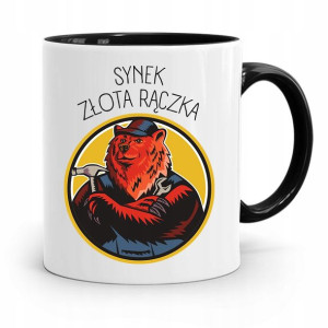 Kubek Czarny Prezent Dla Syna Synek Złota Rączka