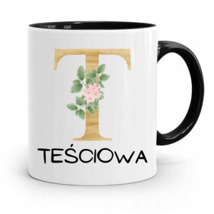 Kubek Czarny Prezent Dla Teściowej Teściowa Mama T