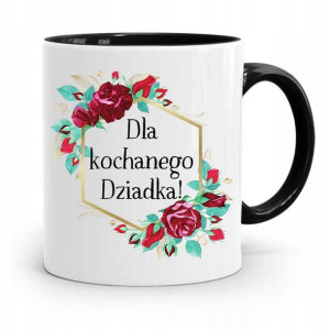 Kubek Czarny Prezent Dziadka Dla Kochanego Dziadka