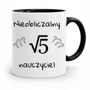 Kubek Czarny Prezent Dzień Nauczyciela V5