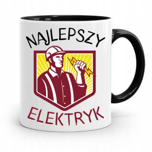 Kubek Czarny Prezent Elektryka Najlepszy Elektryk
