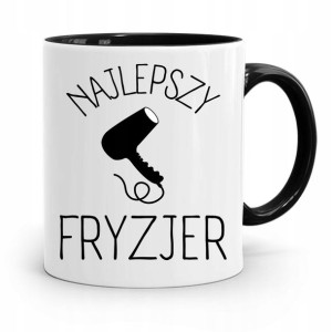 Kubek Czarny Prezent Fryzjera Najlepszy Fryzjer