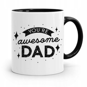 Kubek Czarny Prezent Na Dzień Ojca Awesome Dad