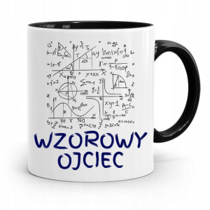 Kubek Czarny Prezent Na Dzień Ojca Wzorowy Ojciec