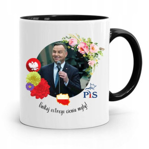 Kubek Czarny Prezydenta Andrzej Duda Pis Prezent