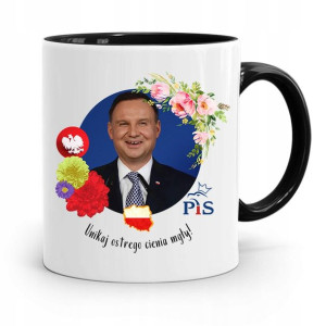 Kubek Czarny Prezydenta Andrzej Duda Pis Prezent