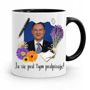 Kubek Czarny Prezydenta Andrzej Duda Pis Prezent