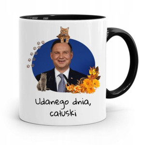 Kubek Czarny Prezydenta Andrzej Duda Pis Prezent
